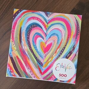 EttaVee Colorful Heart 500-Piece Puzzle